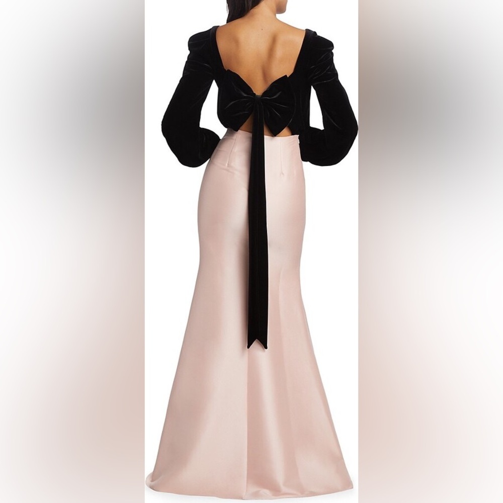 Badgley Mischka Party In The Back Two-Tone Gown - Picture 2 of 14